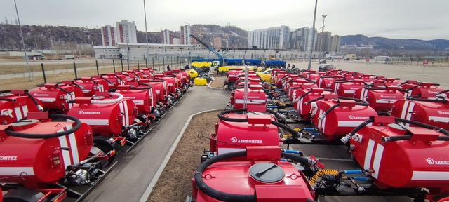 В Красноярский край пришла спецтехника для благоустройства и обеспечения пожарной безопасности в сельских территориях